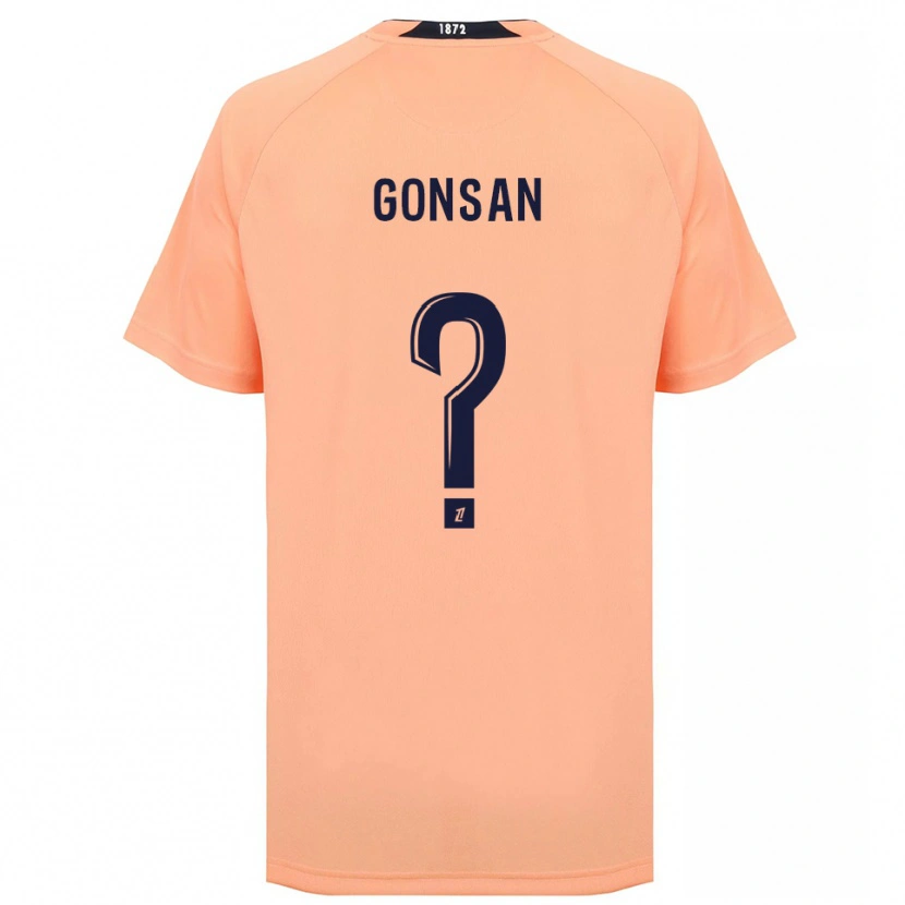 Danxen Børn Nolan Gonsan #0 Orange Marineblå Udebane Spillertrøjer 2025/26 Trøje T-Shirt