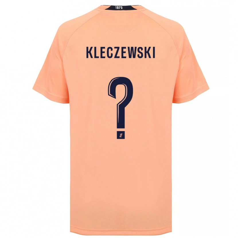 Danxen Børn Louise Kleczewski #0 Orange Marineblå Udebane Spillertrøjer 2025/26 Trøje T-Shirt