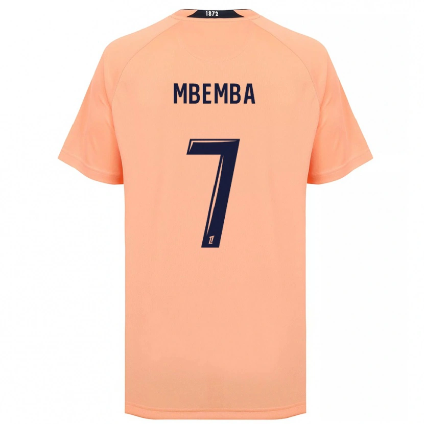 Danxen Børn Abdallah Mbemba #7 Orange Marineblå Udebane Spillertrøjer 2025/26 Trøje T-Shirt