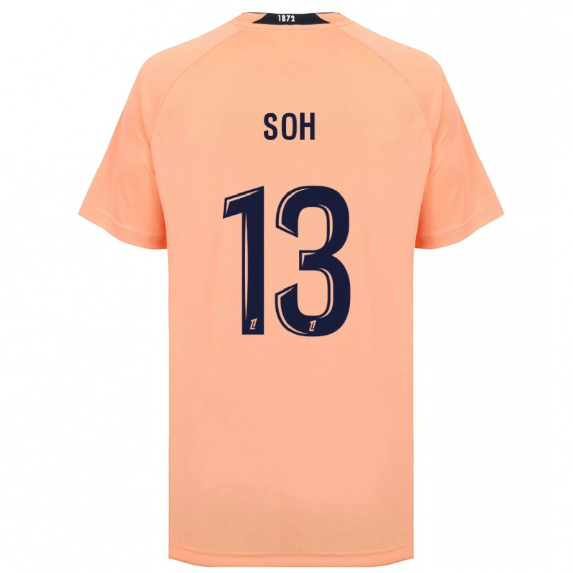 Danxen Børn Yanis Soh #13 Orange Marineblå Udebane Spillertrøjer 2025/26 Trøje T-Shirt