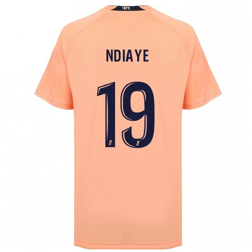 Danxen Børn Rassoul Ndiaye #19 Orange Marineblå Udebane Spillertrøjer 2025/26 Trøje T-Shirt