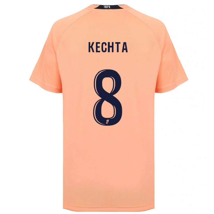 Danxen Børn Yassine Kechta #8 Orange Marineblå Udebane Spillertrøjer 2025/26 Trøje T-Shirt