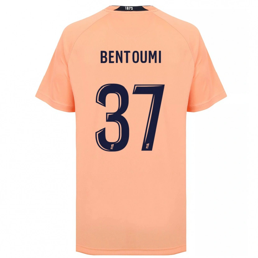 Danxen Børn Mokrane Bentoumi #37 Orange Marineblå Udebane Spillertrøjer 2025/26 Trøje T-Shirt