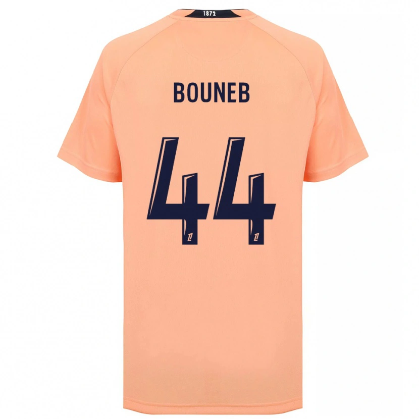 Danxen Børn Ismaïl Bouneb #44 Orange Marineblå Udebane Spillertrøjer 2025/26 Trøje T-Shirt