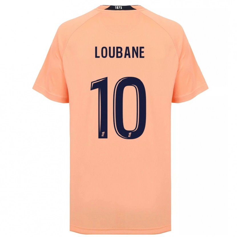 Danxen Børn Yassine Loubane #10 Orange Marineblå Udebane Spillertrøjer 2025/26 Trøje T-Shirt