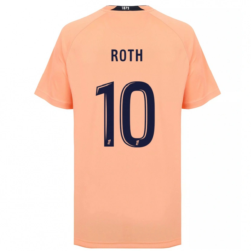 Danxen Børn Madeline Roth #10 Orange Marineblå Udebane Spillertrøjer 2025/26 Trøje T-Shirt