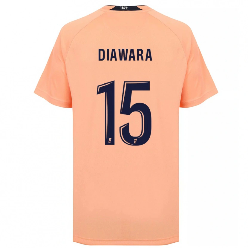 Danxen Børn Kandet Diawara #15 Orange Marineblå Udebane Spillertrøjer 2025/26 Trøje T-Shirt