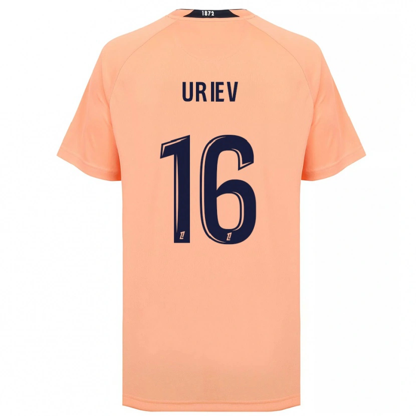 Danxen Børn Alan Uriev #16 Orange Marineblå Udebane Spillertrøjer 2025/26 Trøje T-Shirt