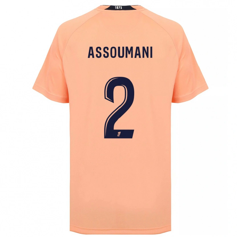 Danxen Børn Alramid Assoumani #2 Orange Marineblå Udebane Spillertrøjer 2025/26 Trøje T-Shirt