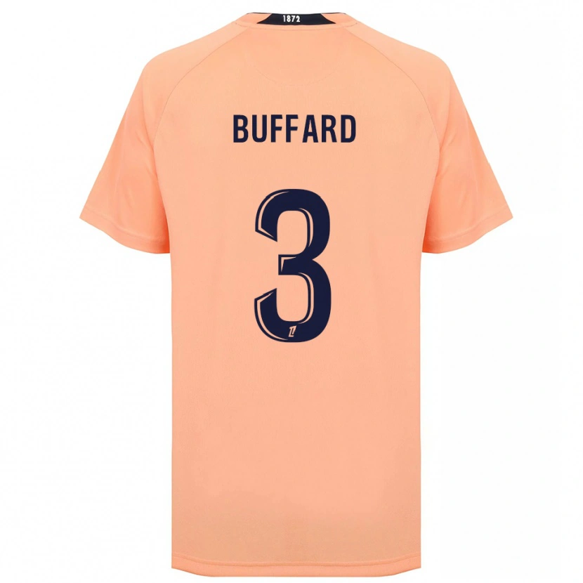 Danxen Børn Matthieu Buffard #3 Orange Marineblå Udebane Spillertrøjer 2025/26 Trøje T-Shirt