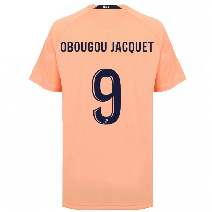 Danxen Børn Noam Obougou #9 Orange Marineblå Udebane Spillertrøjer 2025/26 Trøje T-Shirt