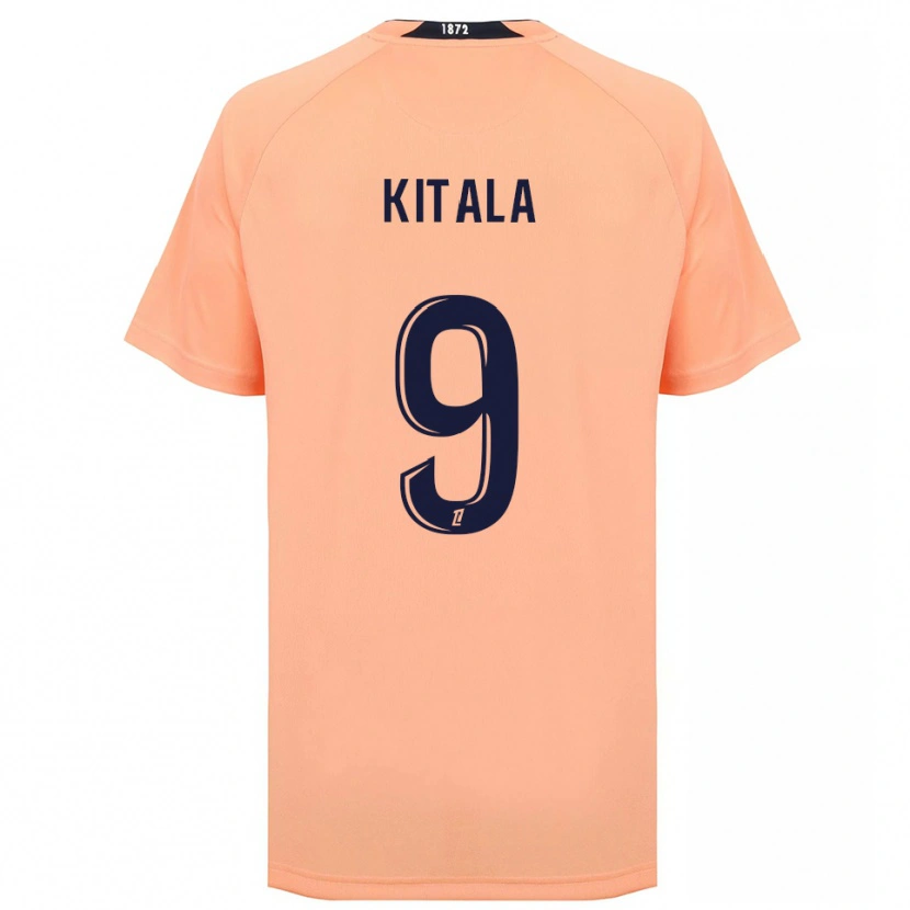 Danxen Børn Yann Kitala #9 Orange Marineblå Udebane Spillertrøjer 2025/26 Trøje T-Shirt