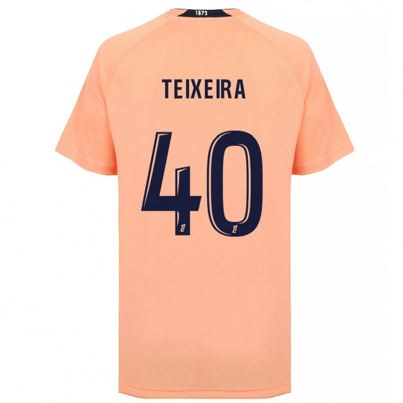 Danxen Børn Alex Teixeira #40 Orange Marineblå Udebane Spillertrøjer 2025/26 Trøje T-Shirt