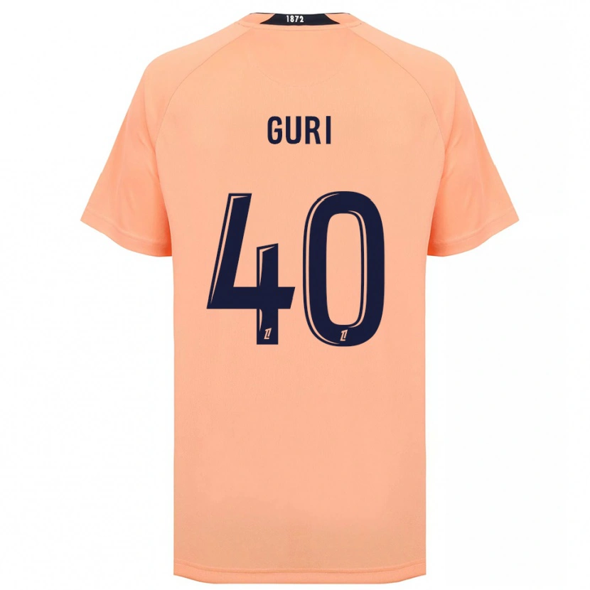 Danxen Børn Gabriel Guri #40 Orange Marineblå Udebane Spillertrøjer 2025/26 Trøje T-Shirt