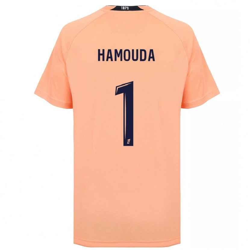 Danxen Børn Adel Hamouda #1 Orange Marineblå Udebane Spillertrøjer 2025/26 Trøje T-Shirt