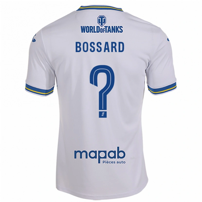 Danxen Børn Léo Bossard #0 Hvid Himmelblå Udebane Spillertrøjer 2025/26 Trøje T-Shirt