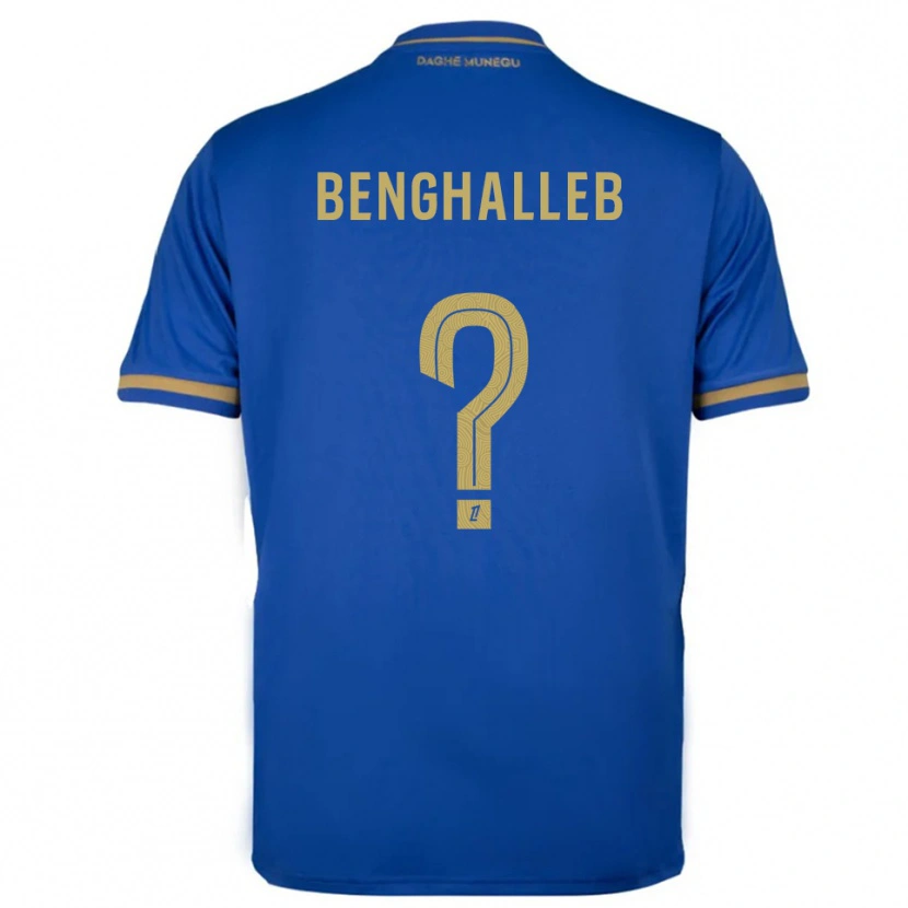 Danxen Børn Adam Benghalleb #0 Blå Guld Udebane Spillertrøjer 2025/26 Trøje T-Shirt