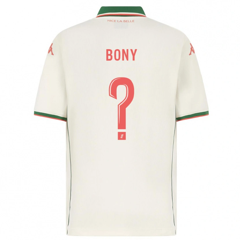 Danxen Børn Geoffroy Bony #0 Hvid Grøn Udebane Spillertrøjer 2025/26 Trøje T-Shirt