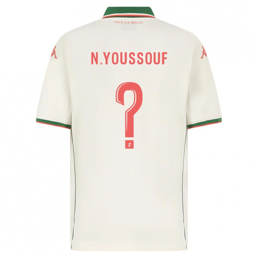 Danxen Børn Naké Youssouf #0 Hvid Grøn Udebane Spillertrøjer 2025/26 Trøje T-Shirt
