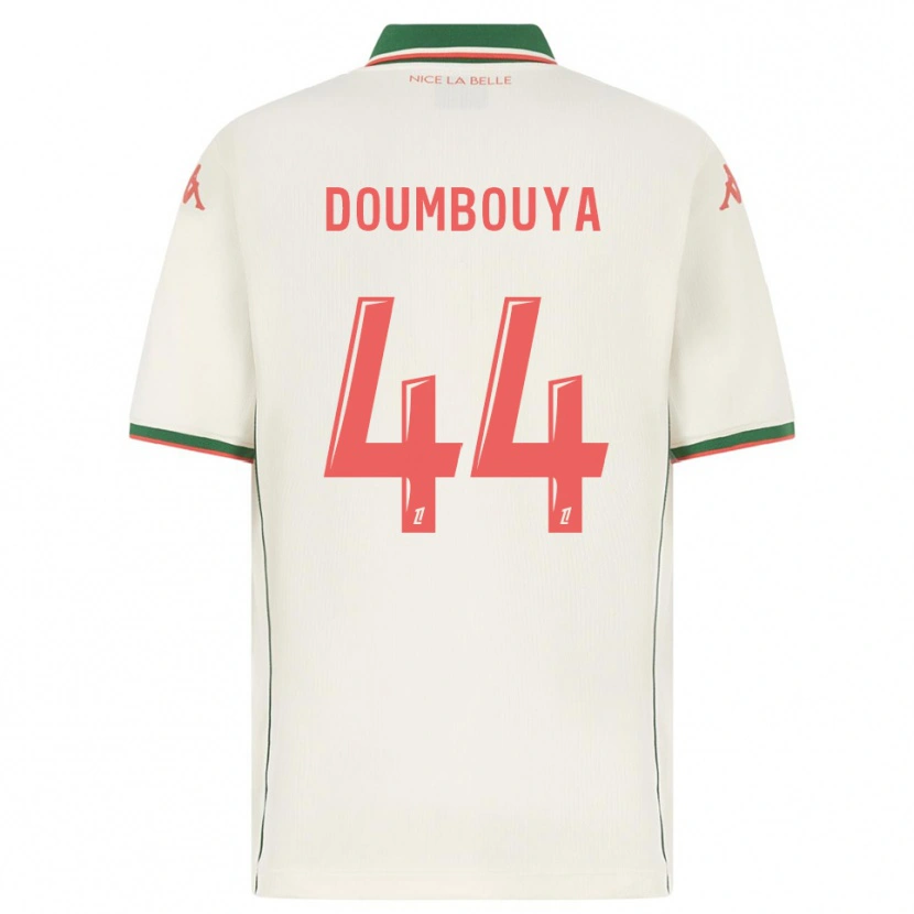 Danxen Børn Amidou Doumbouya #44 Hvid Grøn Udebane Spillertrøjer 2025/26 Trøje T-Shirt