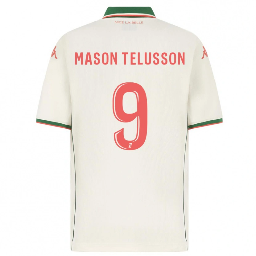 Danxen Børn Jah-Mason Telusson #9 Hvid Grøn Udebane Spillertrøjer 2025/26 Trøje T-Shirt