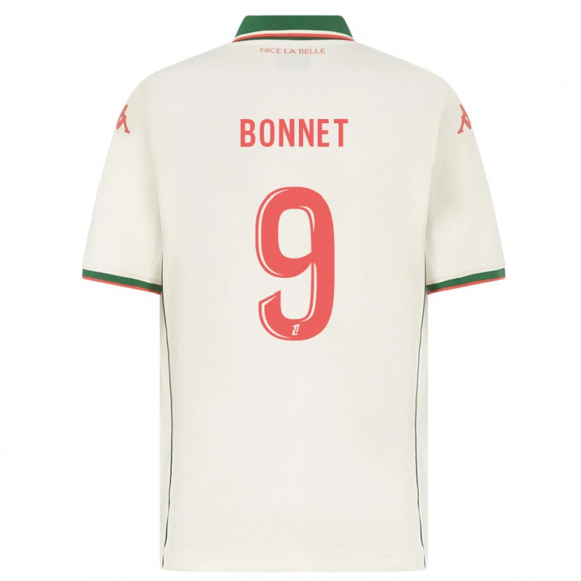Danxen Børn Thomas Bonnet #9 Hvid Grøn Udebane Spillertrøjer 2025/26 Trøje T-Shirt