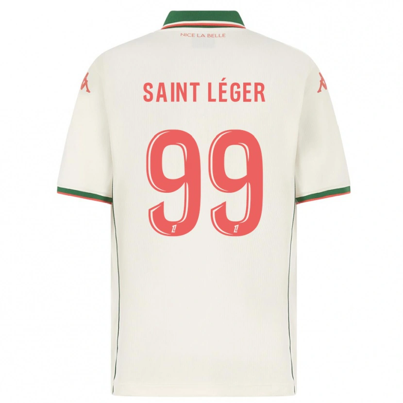 Danxen Børn Maureen Saint Léger #99 Hvid Grøn Udebane Spillertrøjer 2025/26 Trøje T-Shirt