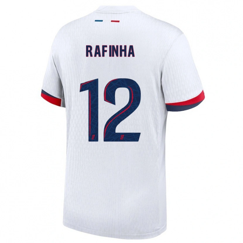 Danxen Børn Rafinha #12 Hvid Rød Udebane Spillertrøjer 2025/26 Trøje T-Shirt