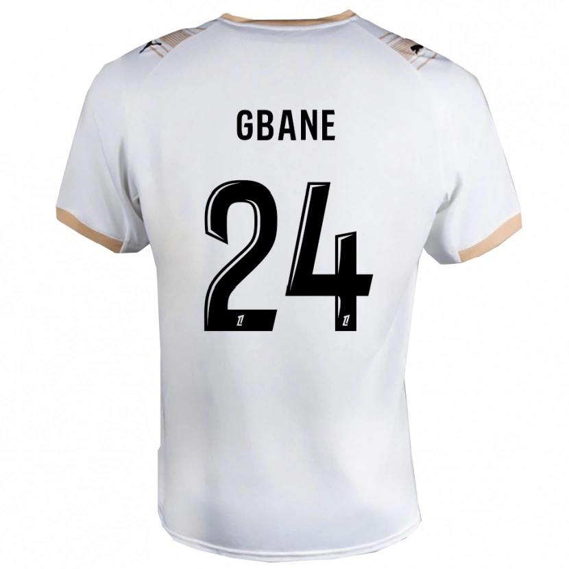 Danxen Børn Mory Gbane #24 Hvid Sort Udebane Spillertrøjer 2025/26 Trøje T-Shirt