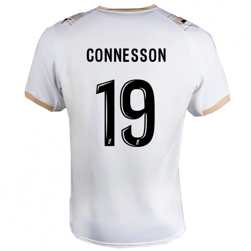 Danxen Børn Adele Connesson #19 Hvid Sort Udebane Spillertrøjer 2025/26 Trøje T-Shirt