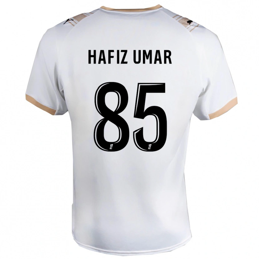 Danxen Børn Ibrahim Hafiz Umar #85 Hvid Sort Udebane Spillertrøjer 2025/26 Trøje T-Shirt