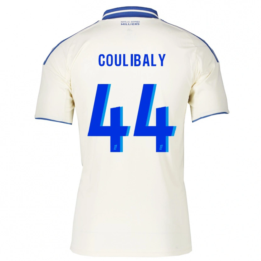 Danxen Børn Soumaïla Coulibaly #44 Champagne Blå Udebane Spillertrøjer 2025/26 Trøje T-Shirt