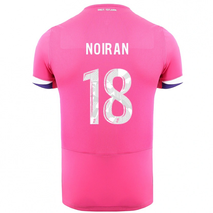 Danxen Børn Clara Noiran #18 Pink Hvid Udebane Spillertrøjer 2025/26 Trøje T-Shirt