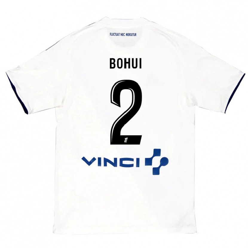 Danxen Børn Isaiah Bohui #2 Hvid Blå Udebane Spillertrøjer 2025/26 Trøje T-Shirt