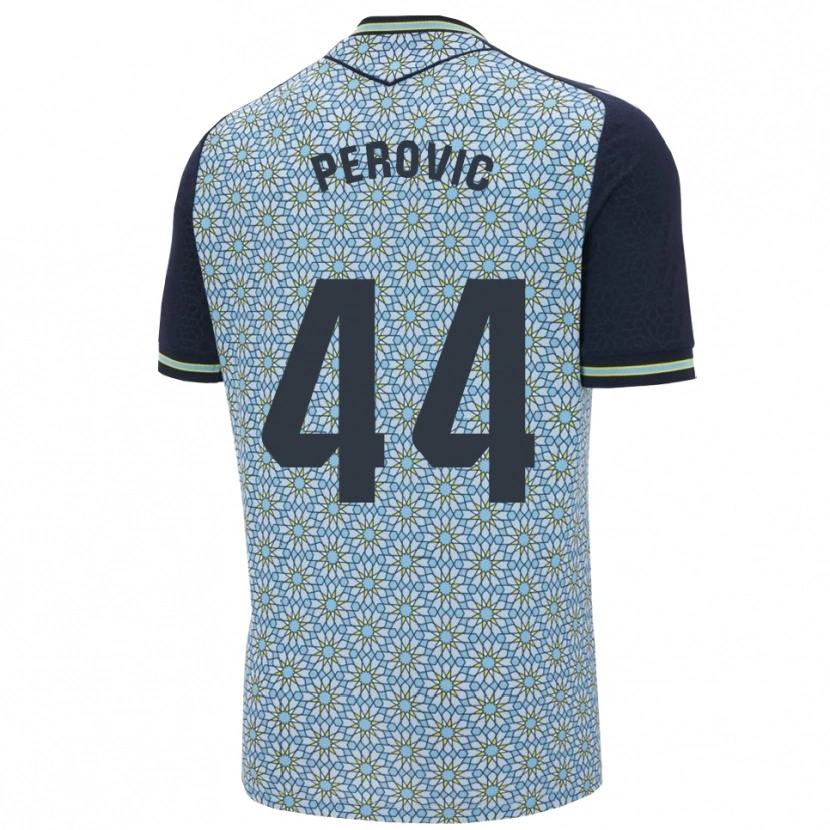 Danxen Børn Marko Perovic #44 Blå Navy Udebane Spillertrøjer 2025/26 Trøje T-Shirt