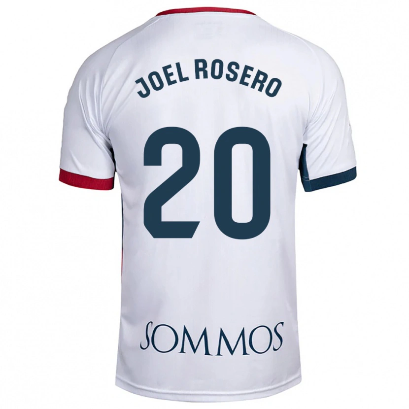 Danxen Børn Alexis Joel Rosero #20 Hvid Rød Udebane Spillertrøjer 2025/26 Trøje T-Shirt