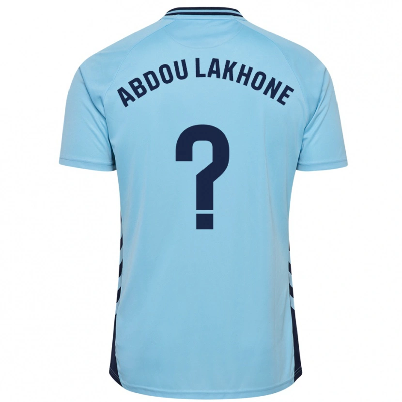 Danxen Børn Pape Abdou Lakhone #0 Himmelblå Udebane Spillertrøjer 2025/26 Trøje T-Shirt