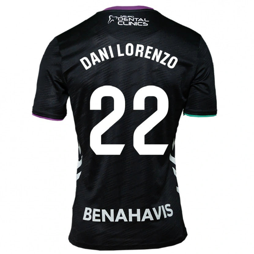 Danxen Børn Dani Lorenzo #22 Sort Lilla Grøn Udebane Spillertrøjer 2025/26 Trøje T-Shirt