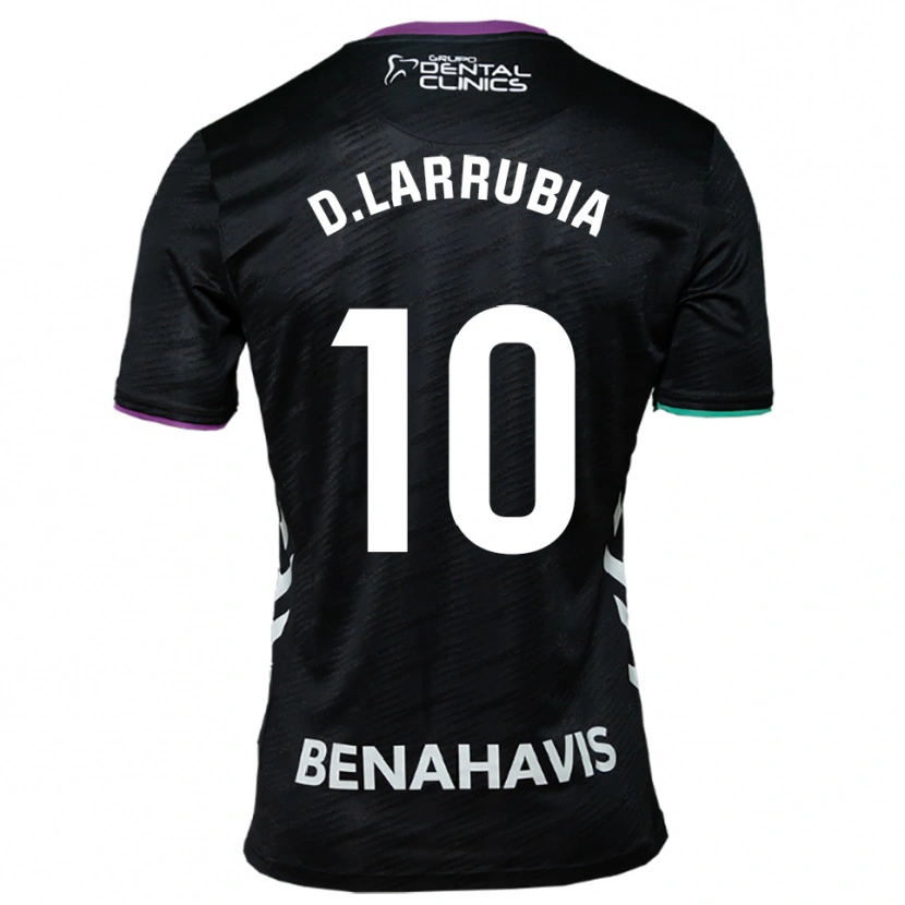 Danxen Børn David Larrubia #10 Sort Lilla Grøn Udebane Spillertrøjer 2025/26 Trøje T-Shirt