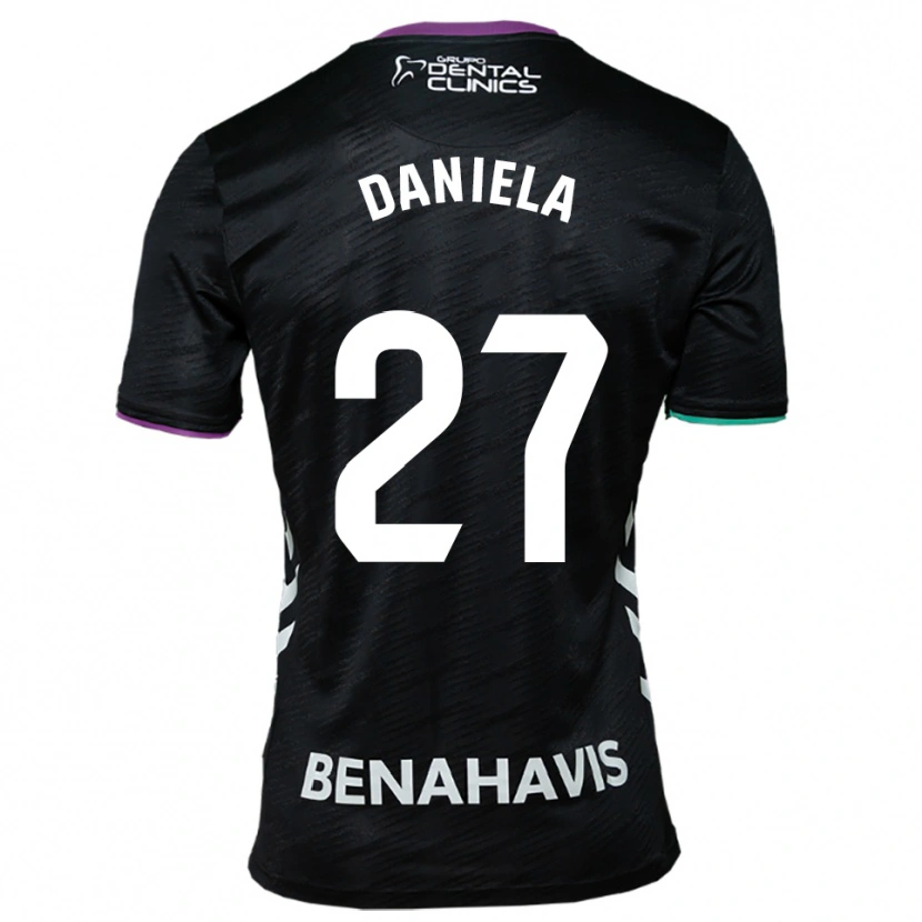 Danxen Børn Daniela Sáenz Parra #27 Sort Lilla Grøn Udebane Spillertrøjer 2025/26 Trøje T-Shirt