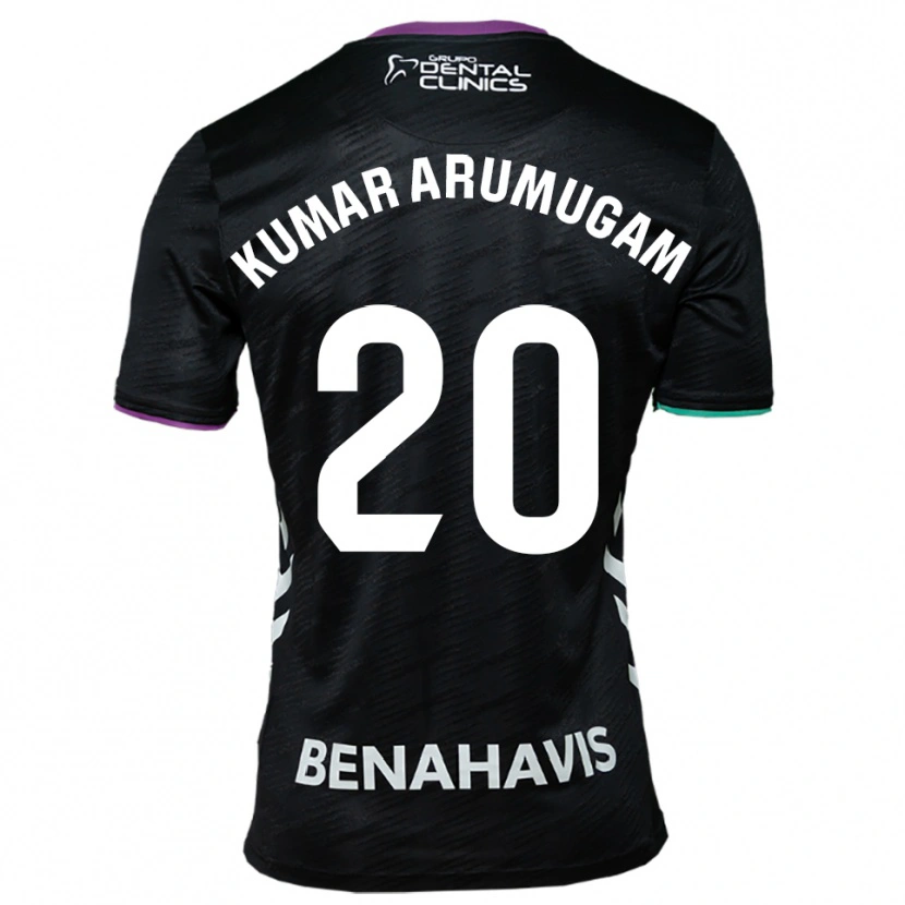 Danxen Børn Suk Kumar Arumugam #20 Sort Lilla Grøn Udebane Spillertrøjer 2025/26 Trøje T-Shirt