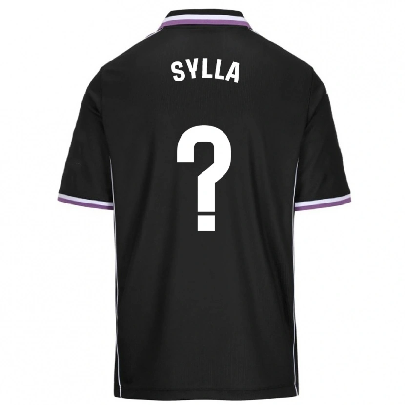 Danxen Børn Nouhoun Sylla #0 Lilla Sort Udebane Spillertrøjer 2025/26 Trøje T-Shirt