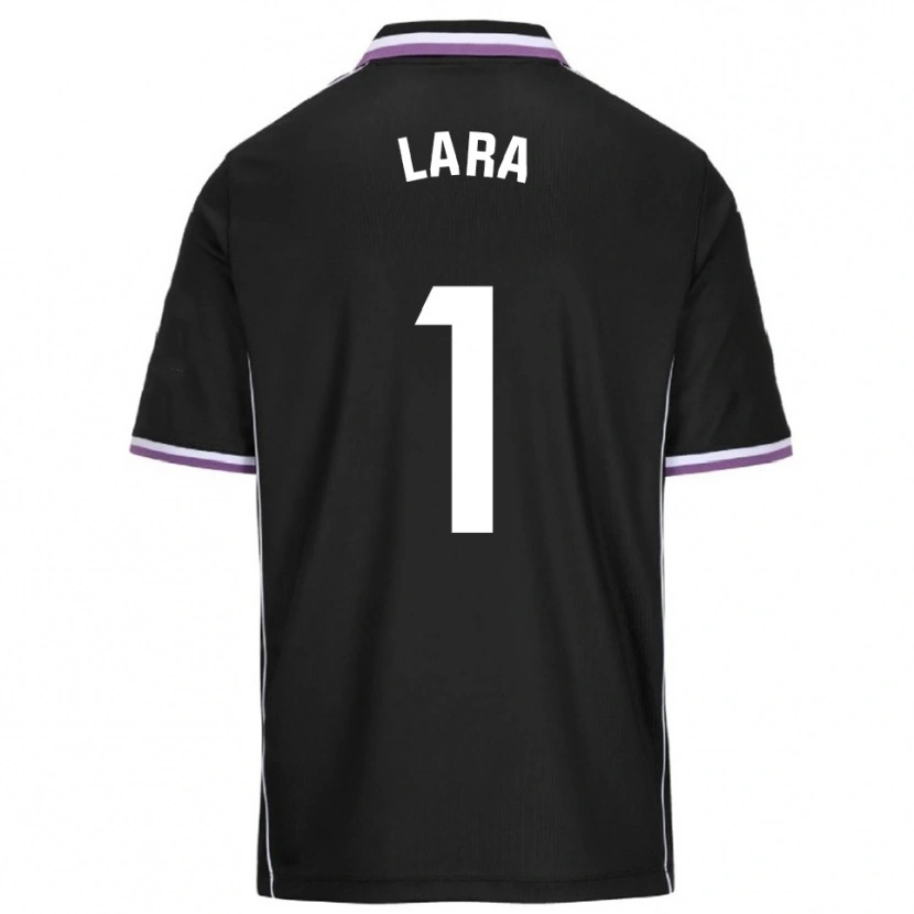Danxen Børn Lara Lara De Las Heras Coello #1 Lilla Sort Udebane Spillertrøjer 2025/26 Trøje T-Shirt