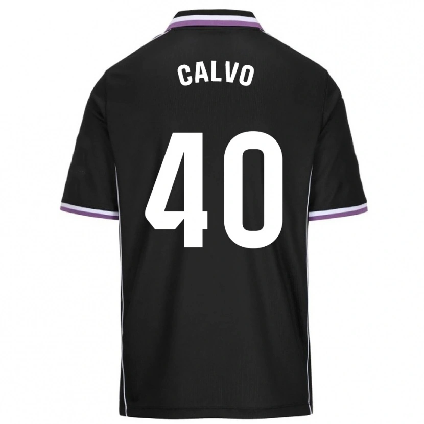 Danxen Børn Hugo Calvo #40 Lilla Sort Udebane Spillertrøjer 2025/26 Trøje T-Shirt