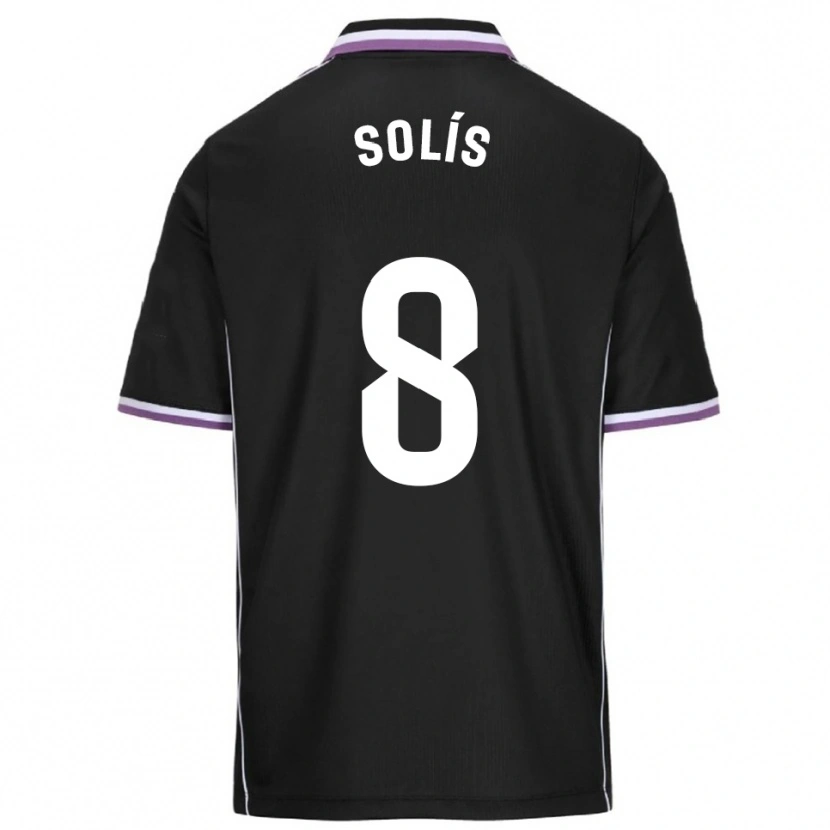 Danxen Børn Celia Solís Gómez #8 Lilla Sort Udebane Spillertrøjer 2025/26 Trøje T-Shirt