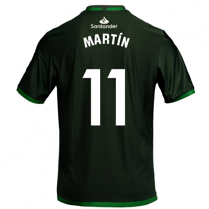 Danxen Børn Andrés Martín #11 Mørkegrøn Udebane Spillertrøjer 2025/26 Trøje T-Shirt