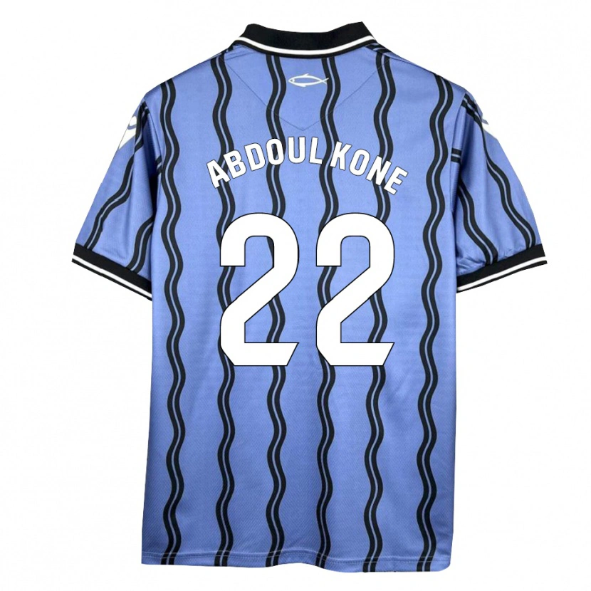 Danxen Børn Kialy Abdoul Kone #22 Mørkeblå Sort Udebane Spillertrøjer 2025/26 Trøje T-Shirt