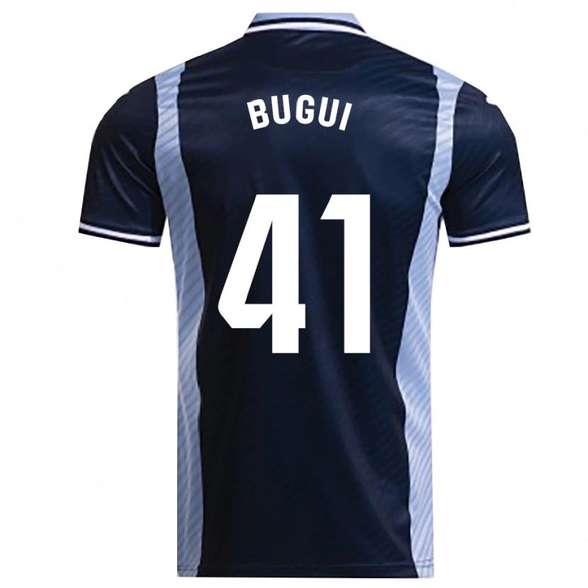 Danxen Børn Bugui #41 Navy Himmelblå Udebane Spillertrøjer 2025/26 Trøje T-Shirt