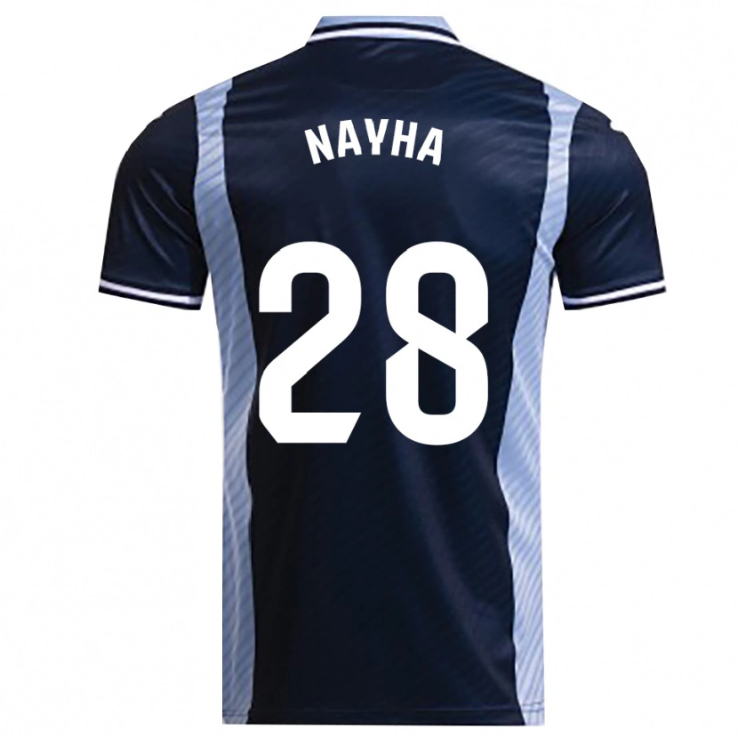 Danxen Børn Nayha Torrejón Moreno #28 Navy Himmelblå Udebane Spillertrøjer 2025/26 Trøje T-Shirt