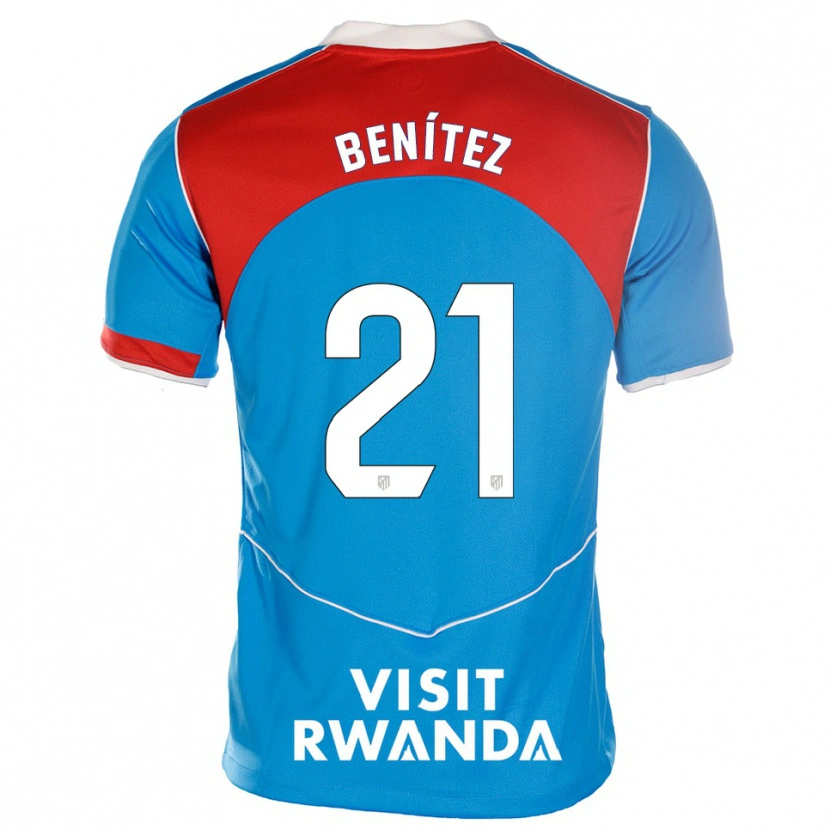 Danxen Børn Fiamma Benítez #21 Blå Hvid Tredje Sæt Spillertrøjer 2025/26 Trøje T-Shirt